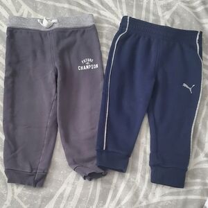 Puma Blue Sweatpants Relaxed Fit Moisture-Wicking